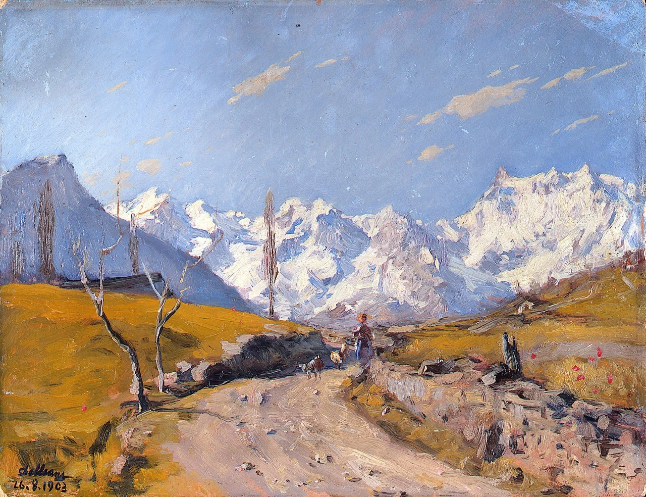 Paesaggio montano. Valle d'Aosta - Collezione Intesa San Paolo